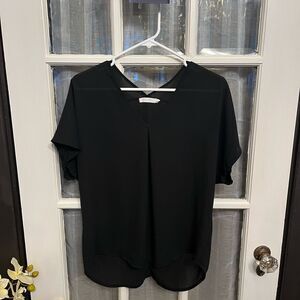 LUSH Sheer Black Top